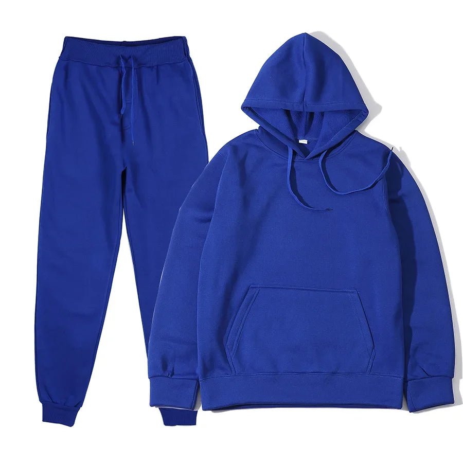 Men's Sports Suits Fashion Tracksuit Women Hoodies + Pants Two Pieces Sets Running Casual Sweatshirts Sweatpants Men's Clothing