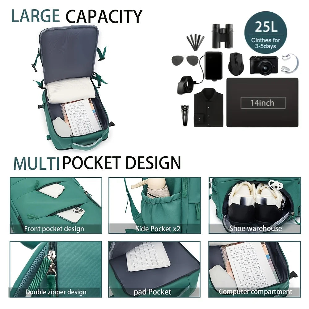 Couples Leisure Lightweight Backpack Travel Backpack Female New Backpack Student Schoolbag Large Capacity Travel Commuter Luggag