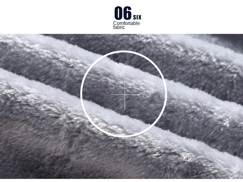 Wolf Czuadlte2024New Winter Men's Sports Set Casual Pants Hooded Sweater Youth Large Plus Plush Thickened Cardigan Two Piece Set