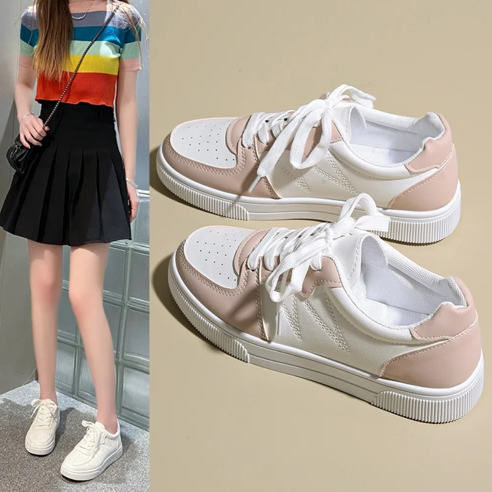 Women's Thick Sole Breathable Lightweight Casual Sneakers Spring Summer New Style Comfortable Sports Shoes Slip-On Loafers