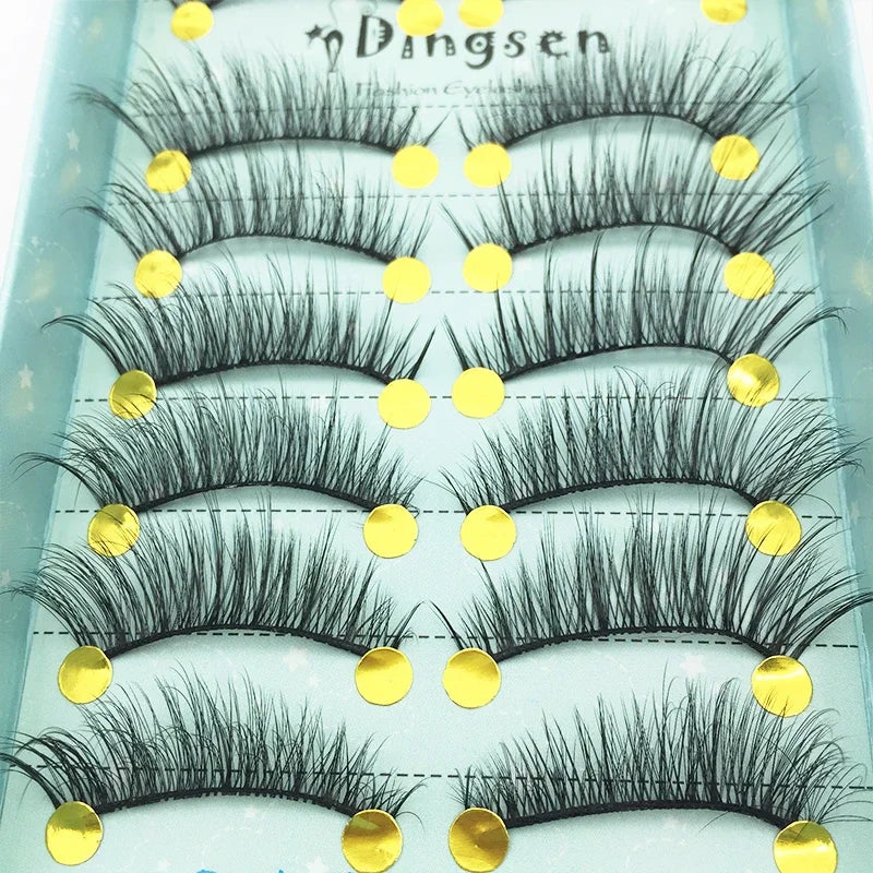 10/2 Pairs Mink Eyelashes Natural 3D Lashes Faux Cils Makeup Dramatic False Eyelashes Wholesale Eyelash Extension Makeup Tools