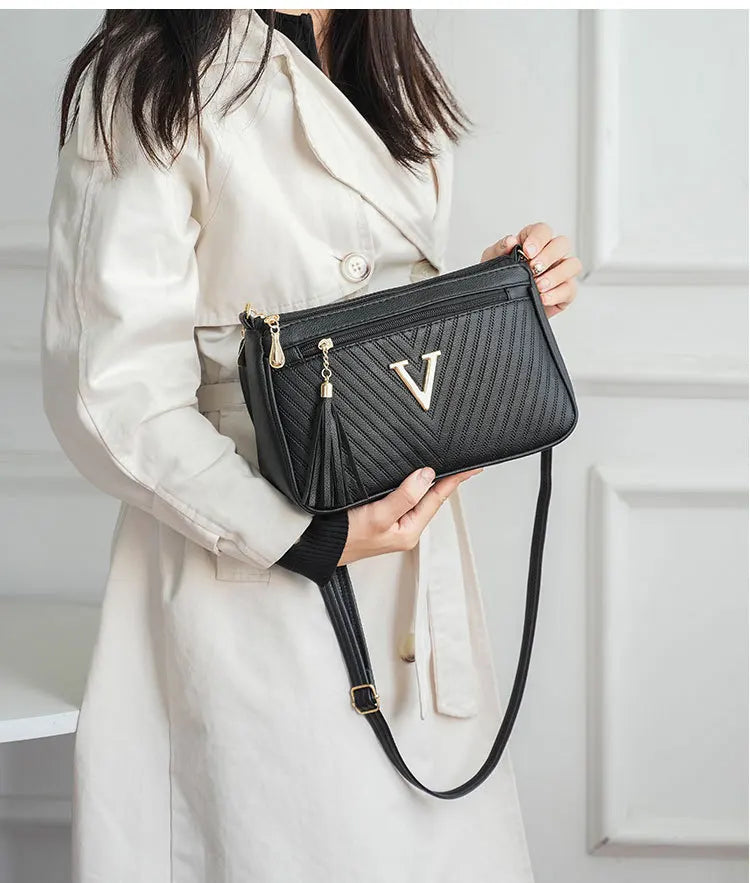 Women's Middle-aged Crossbody Bag Korean Version 2025 Spring/summer Fashion Trend Single Shoulder Bag Change Mobile Phone Purse