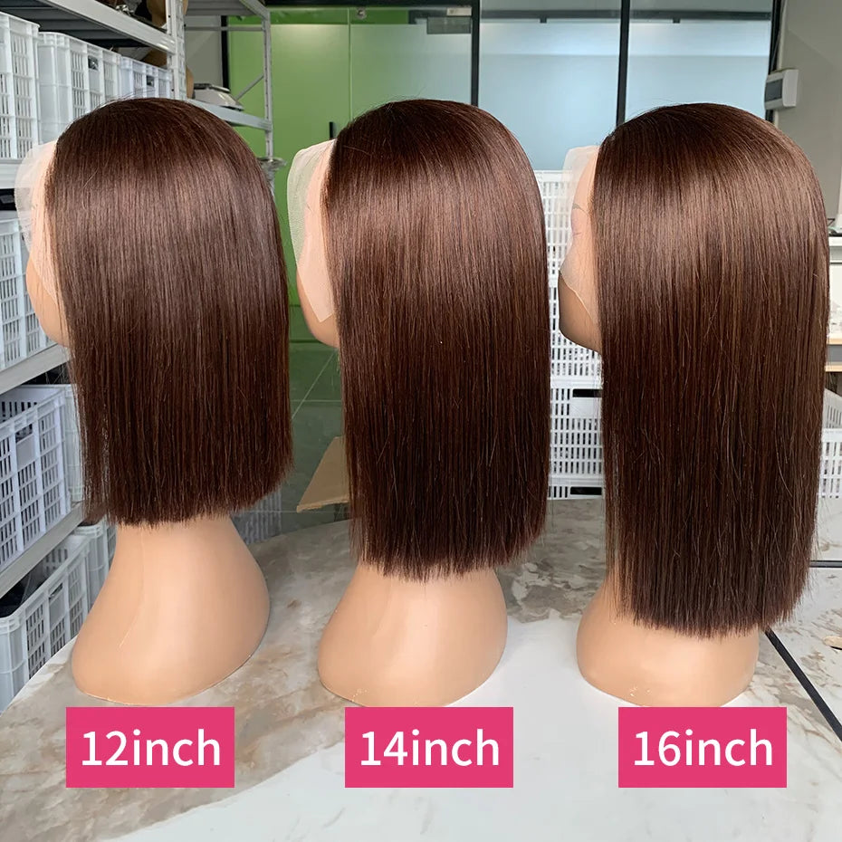 Vietnamese Glueless Wigs 100%human Hair Quality 2x6 Lace Closure Ready to Wear Wig 250 Density13x6 13x4 Lace Frontal Bob Wigs #2