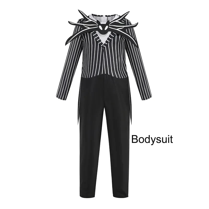 Baby Girls Halloween Costumes Cosplay Dress Nightmare Before Xmas Children Carnival Princess Sally Party Clothes 2-10 Years