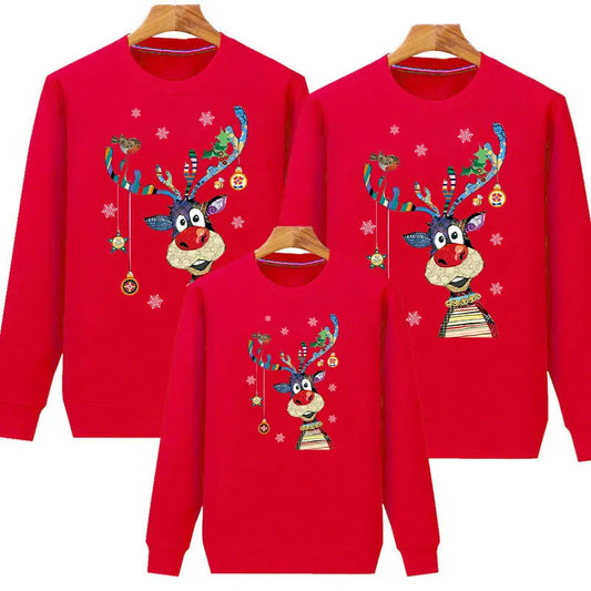 Mom Daughter Dad Son Family Look Sweater Set Matching Family Outfits Christmas Sweatshirt Xmas Jersey Kids Baby New Year Jumper