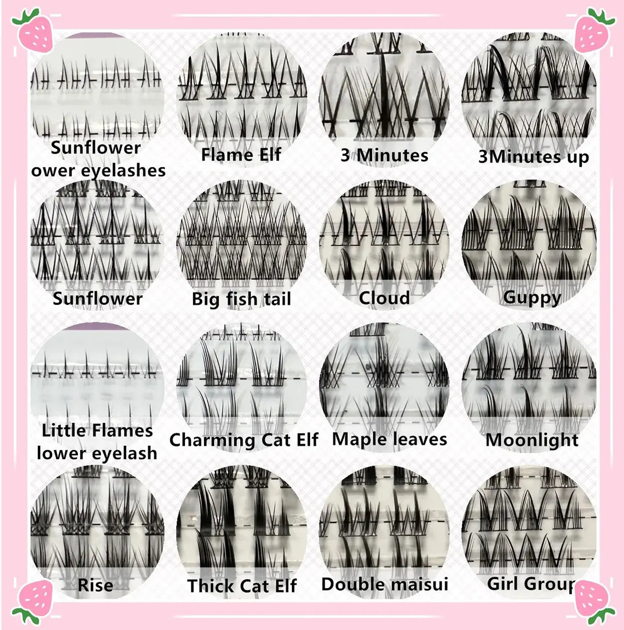 32 Rows Large Capacity Eyelashes Extension Professional Individual Cluster DIY Lashes Natural False Eyelashes Makeup Products