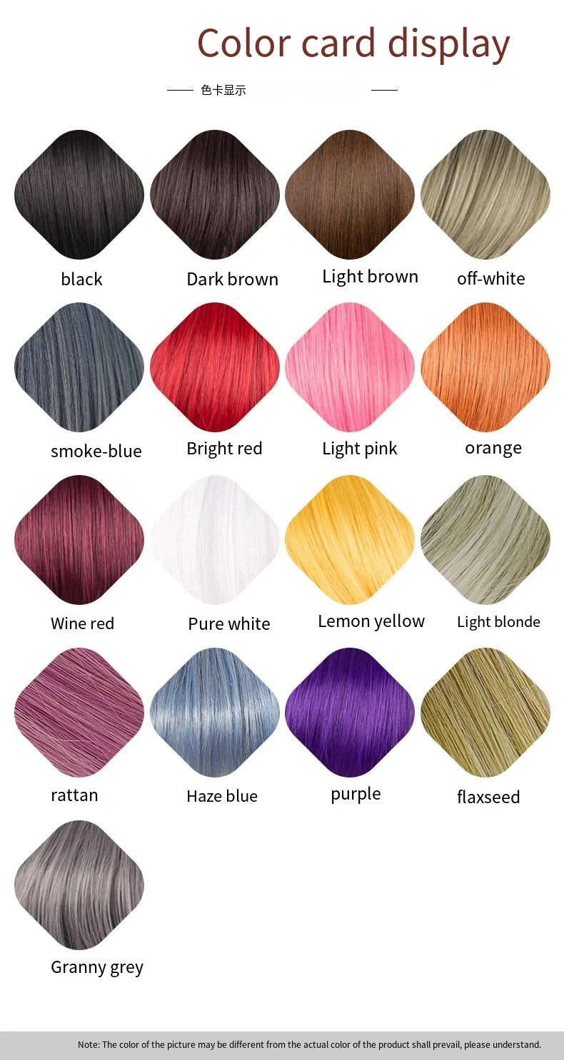 Black Synthetic Wig Shoulder Length Bob Wig For Women In The Middle Part of The Straight Hair Natural Heat-Resistant Head Cover