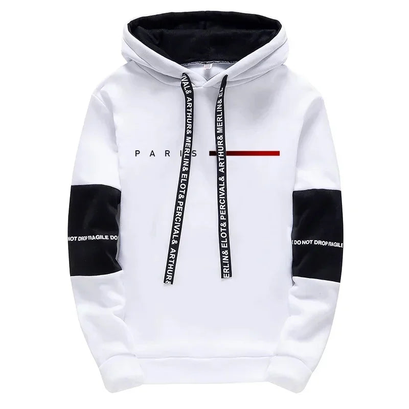 Men's Hooded Sweatshirts Sweatpants Paris Fashion Hoodie Streetwear Male All Season Daily Casual Sports Pullover Jogging Pants