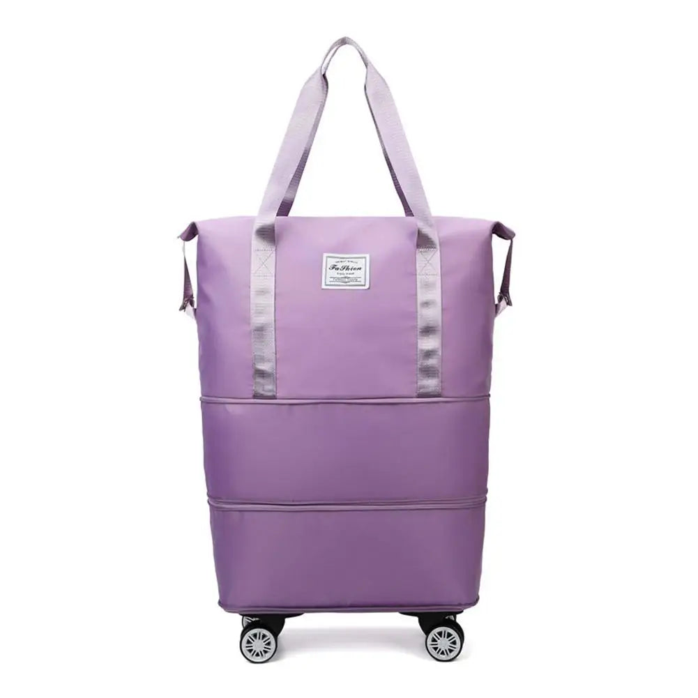 Travel Portable Large Capacity Detachable Universal Wheel Storage Bag Check-In Bag with Wheel Double Layer Carry-On Bag