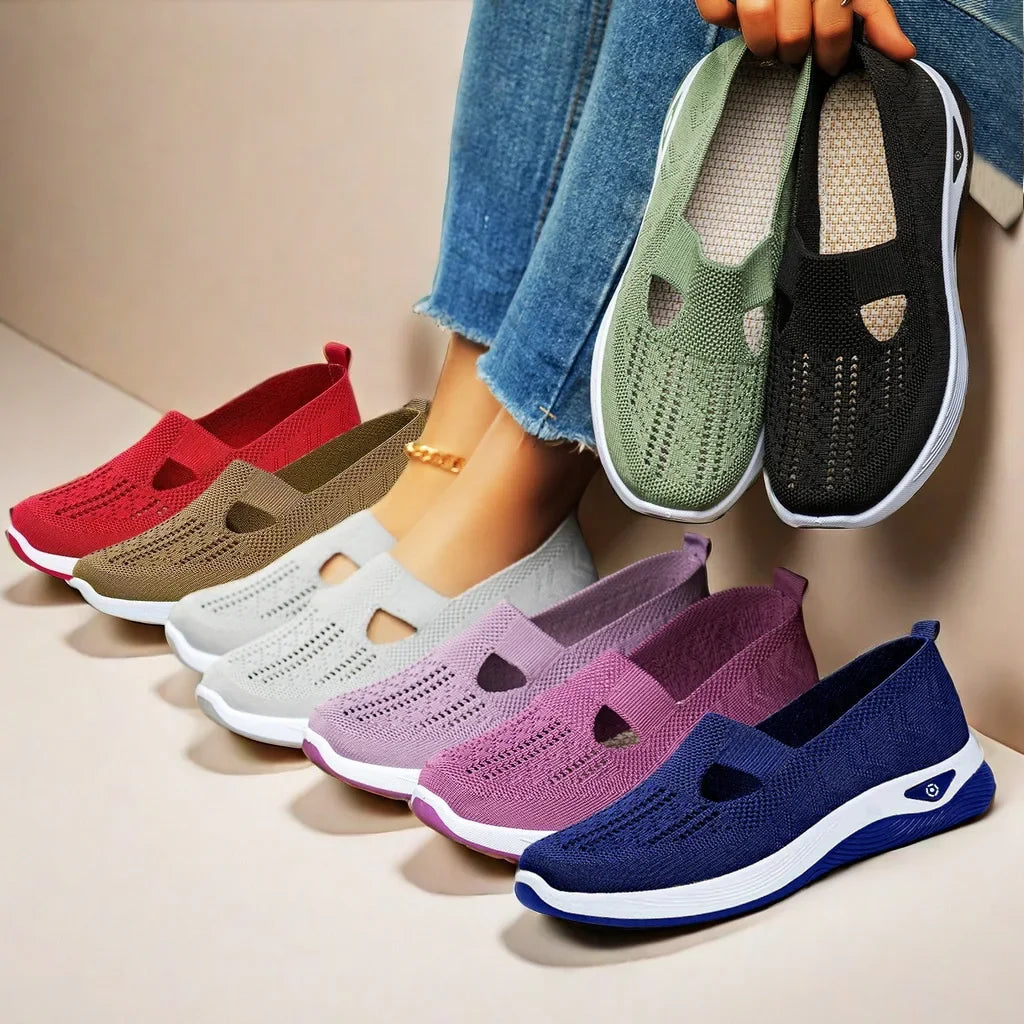 Breathable Summer Sandals for Women Non Slip Soft Sole Walking Shoes Elderly Comfortable Casual Shoes