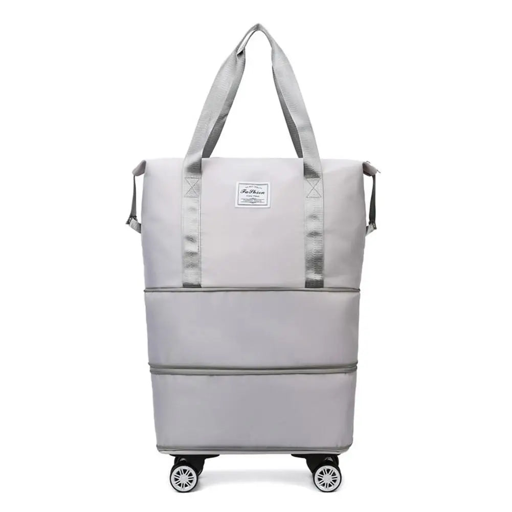 Travel Portable Large Capacity Detachable Universal Wheel Storage Bag Check-In Bag with Wheel Double Layer Carry-On Bag