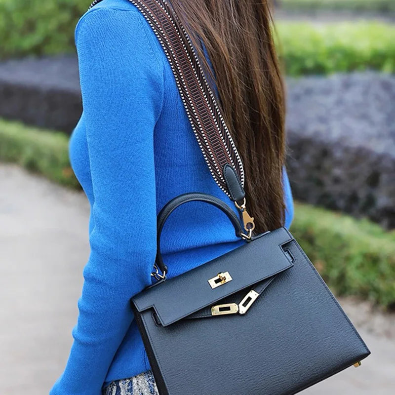 5cm Wide Swift Cowhide Fashion Women's Bag Accessories Suitable For Kelly Evelyn Bag Shoulder Strap