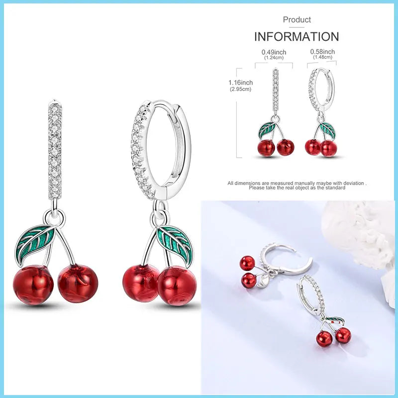 2025 New 925 Sterling Silver Hoop Earrings Flowers Zircon Drop Earrings Stud For Woman Fine Birthday Wedding Party Jewelry Gifts