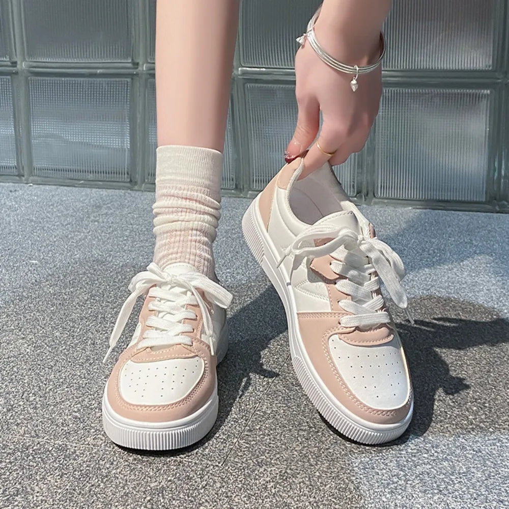 Women's Thick Sole Breathable Lightweight Casual Sneakers Spring Summer New Style Comfortable Sports Shoes Slip-On Loafers