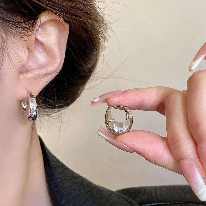 Stainless Steel Leaf Shaped Floral Stud Earrings for Women Girls Trendy Fashion Jewelry High Quality Dainty Elegant Gift Ideas