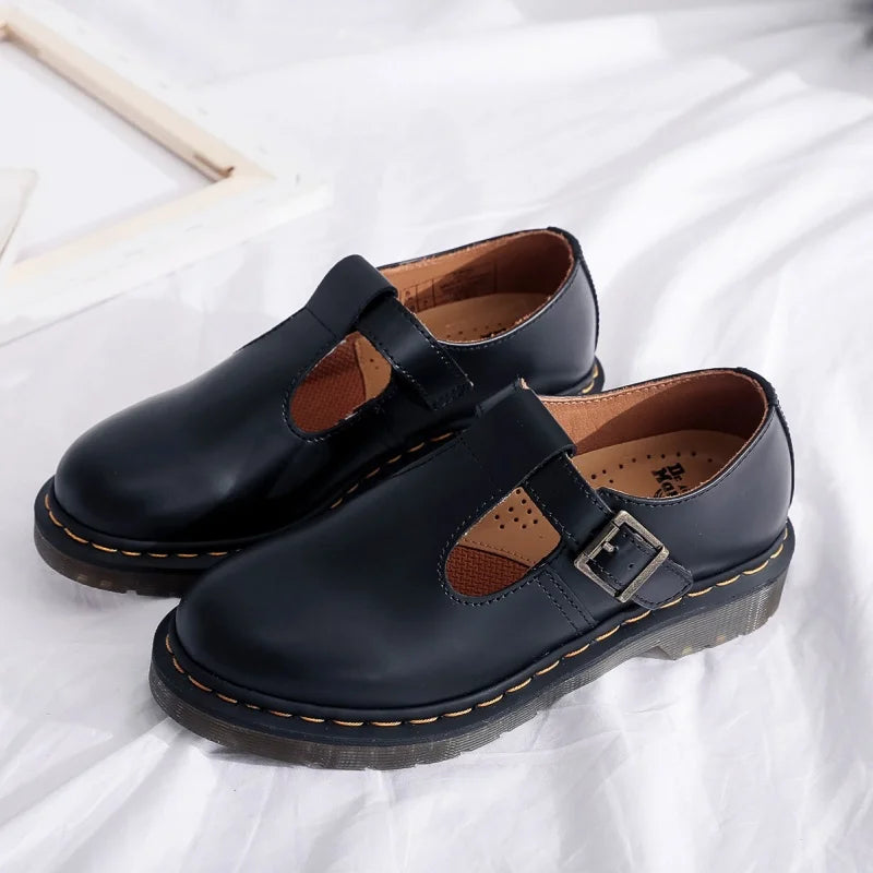 Spring and Autumn Casual Shoes for Men and Women 2025 Fashion Mary Jane Shoes Women Thick-soled British Business Casual Shoes 45