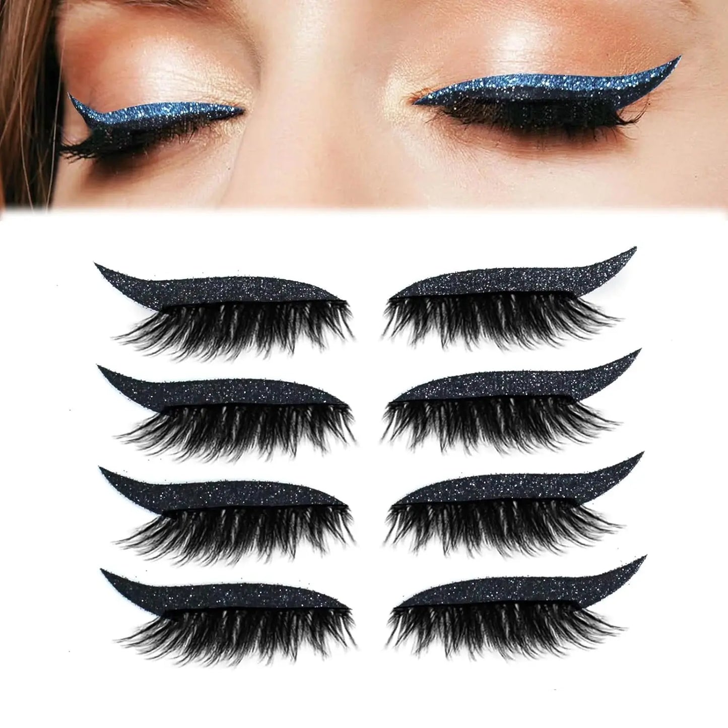 Eyeshadow Eyelash Patch Seamless Makeup Stickers False Eyelashes Innovative Reusable Eyelashes For Cosplay Special Occasions