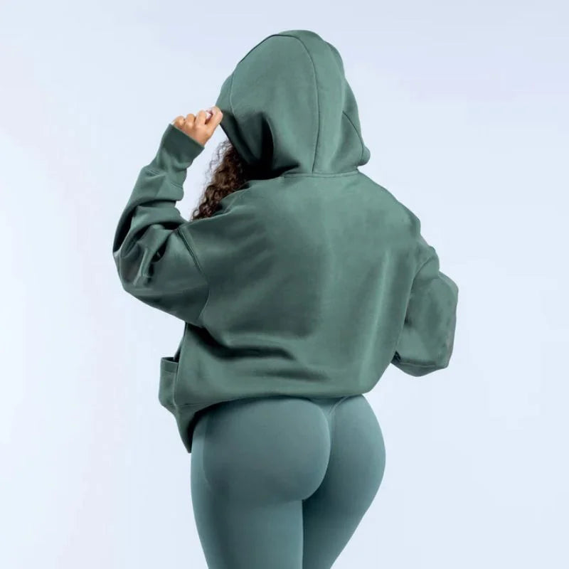 European and American Harajuku Clothing Fashion Letter Printing Pullover Sweatshirt Women Sport Gym Long Sleeve Hoodie Tops