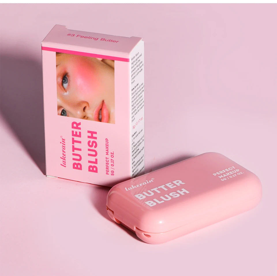 Professional Makeup Powder Blush 12HR Wear Vegan Formula Blusher Makeup Blush in Bar Cosmetics Palette Powder Pink Cream Face