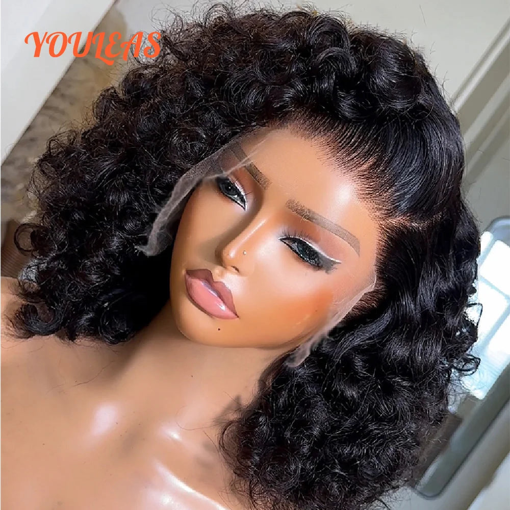 250% Density Loose Wave Wig 13x4 Transparent Lace Frontal Gluless Wig Preplucked 100% Human Hair Ready To Wear Woman Wigs