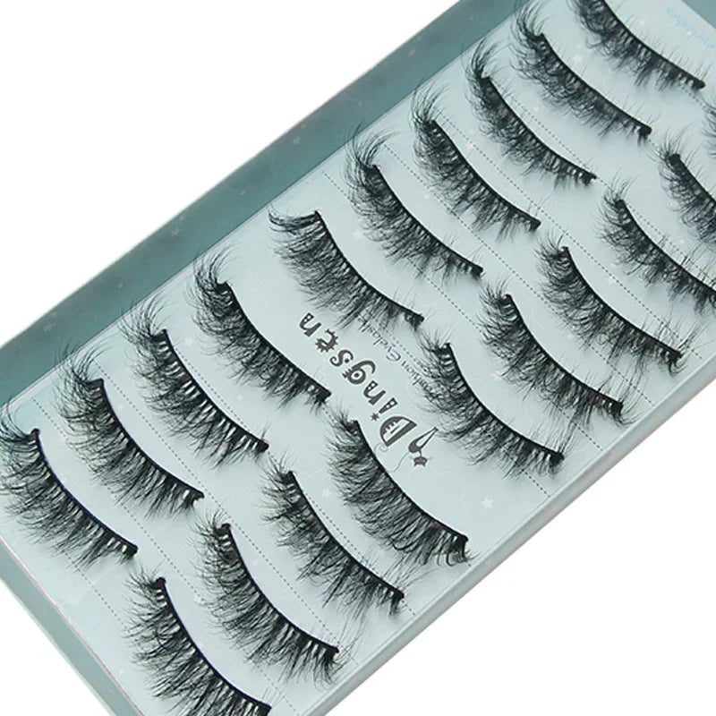 10/2 Pairs Mink Eyelashes Natural 3D Lashes Faux Cils Makeup Dramatic False Eyelashes Wholesale Eyelash Extension Makeup Tools