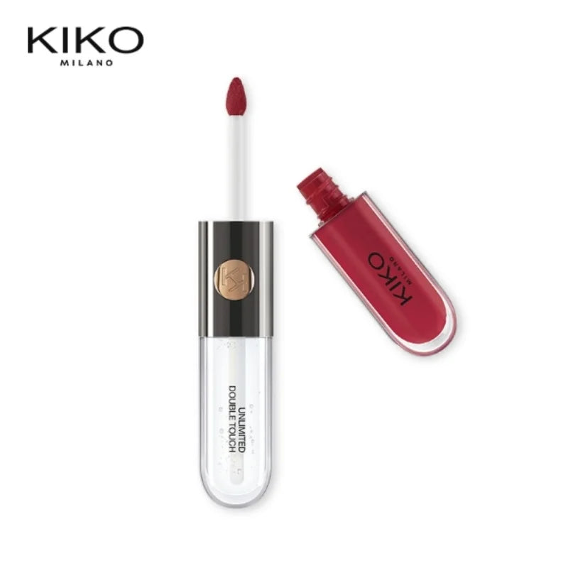Hot Kiko Double Headed Lipstick Transparent Mirror Lip Gloss Non Fading Oil Sexy Rich Lip Gloss Milk Tea Bean Paste Naked Makeup