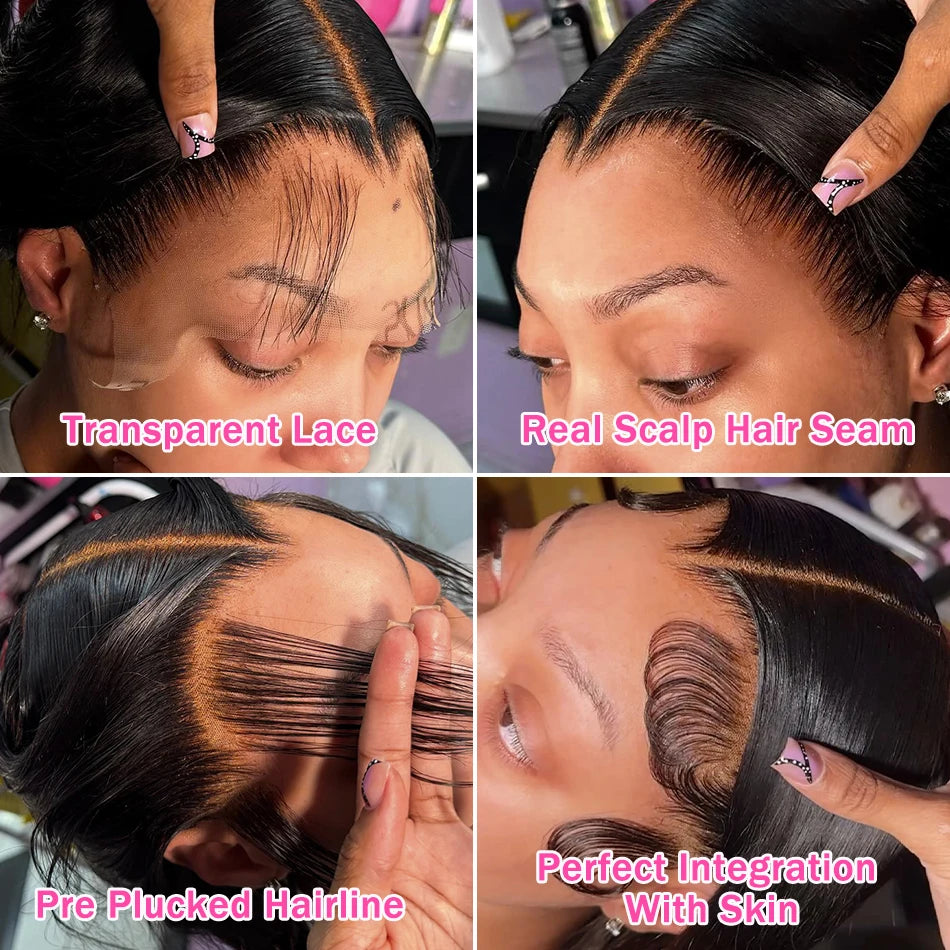 Luvin HD Transparent Body Wave Human Hair Wigs 13x6 Body Wave Lace Front Wig Human Hair Brazilian Water Wave Lace Frontal Wigs