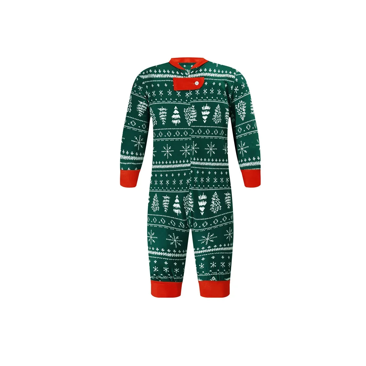 Christmas 2025 Family Matching Outfits Allover Print Mom Dad Kids 2 Pieces Pajamas Set Sleepwear Baby Romper Xmas Look Pyjamas
