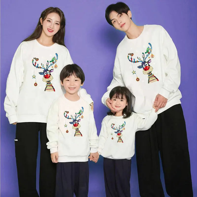 Mom Daughter Dad Son Family Look Sweater Set Matching Family Outfits Christmas Sweatshirt Xmas Jersey Kids Baby New Year Jumper