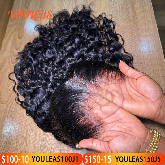 New Trend Lagos Hairline curly Human Hair Wig 13x4 Lace Frontal Glueless Wigs Human Hair Pre Plucked Burmese Curly Ready To Wear