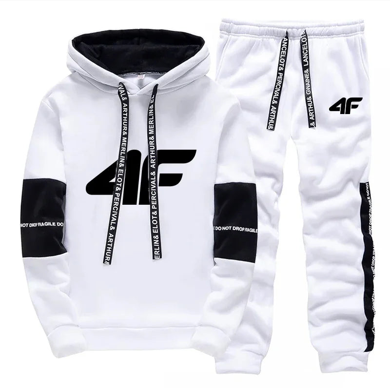 Sports Hot Sale Men's Tracksuit Hooded Long Sleeves Casual Single Piece Sweatshirts And Daily Sweatpants Comfort Outdoor Jogging