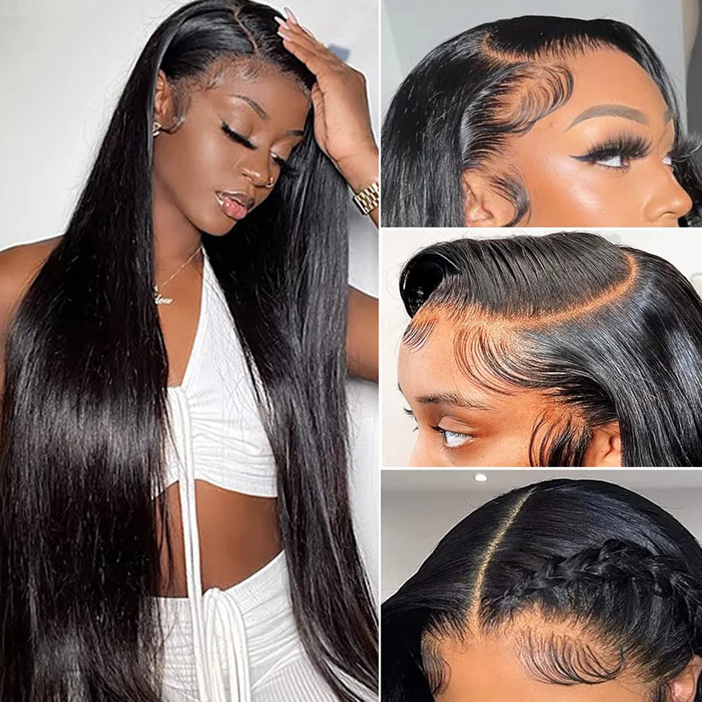 30Inch 13X6 Lace Front Wigs Human Hair Straight HD Lace Front Wigs Human Hair Straight Glueless Wigs Human Hair13X4 Frontal Wigs