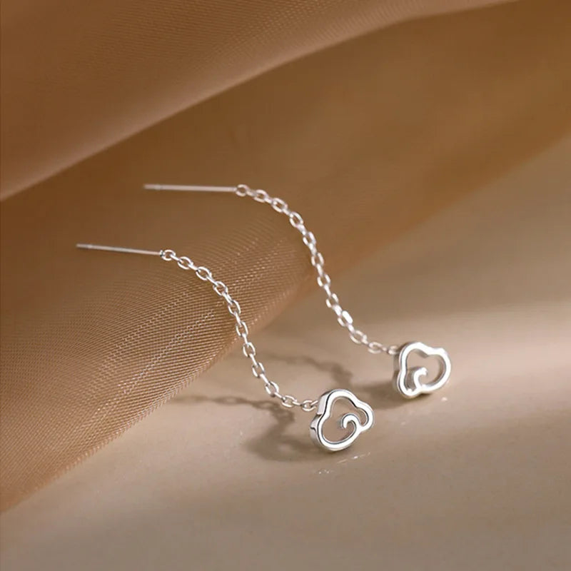 European and American Black Drop Tassel Long Earrings 2025 New Fashion Party Luxury Accessories For Womens Temperament Jewelry