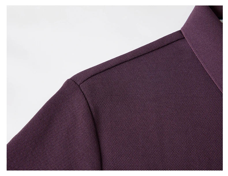 Summer hot selling men's fashionable business high-quality polo shirt, casual and comfortable pure cotton short sleeved shirt