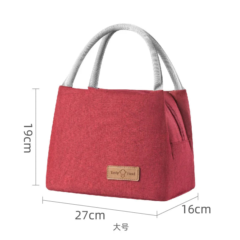 Small Lunch Cooler Bag for Women Men Leakproof Food Carrier Work Lunch Bag Thermal Keeps Cold & Heat Insulated Tote with Zipper