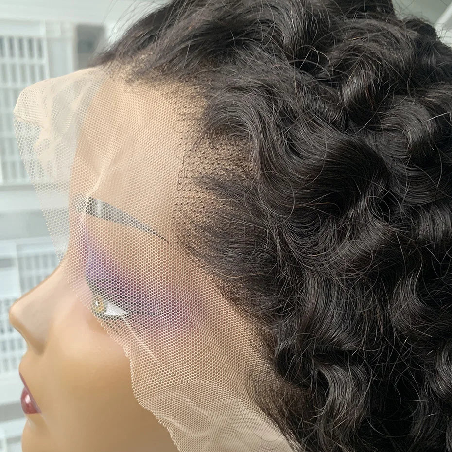 Bob Loose Wave Lace Front Wig Human Hair 100 Original Vietnam Natural Black Colored Full 13x4 Wet and Wavy Human Wig 250 Density