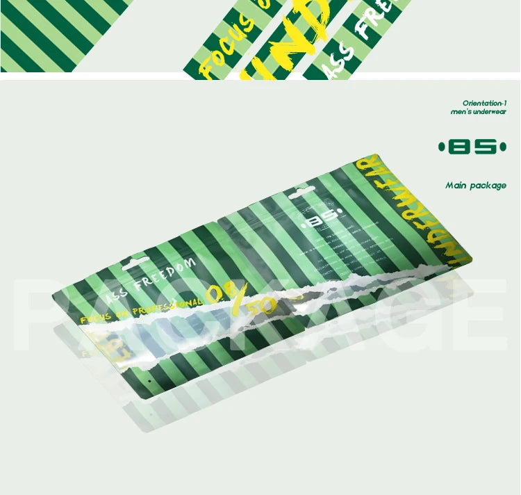 1/2/3/4PCS Men's New Low Waist High Fork Triangle Pants Stimulating Anti Wear Legs Showing Large Protruding Triangle Pants BS844