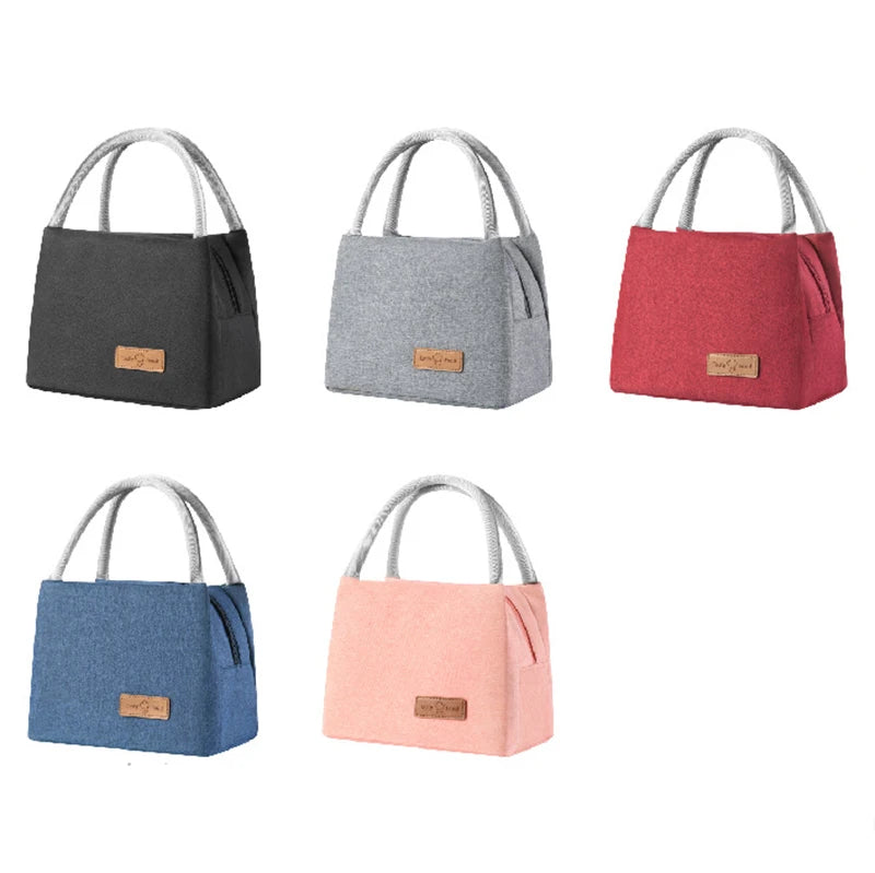 Small Lunch Cooler Bag for Women Men Leakproof Food Carrier Work Lunch Bag Thermal Keeps Cold & Heat Insulated Tote with Zipper