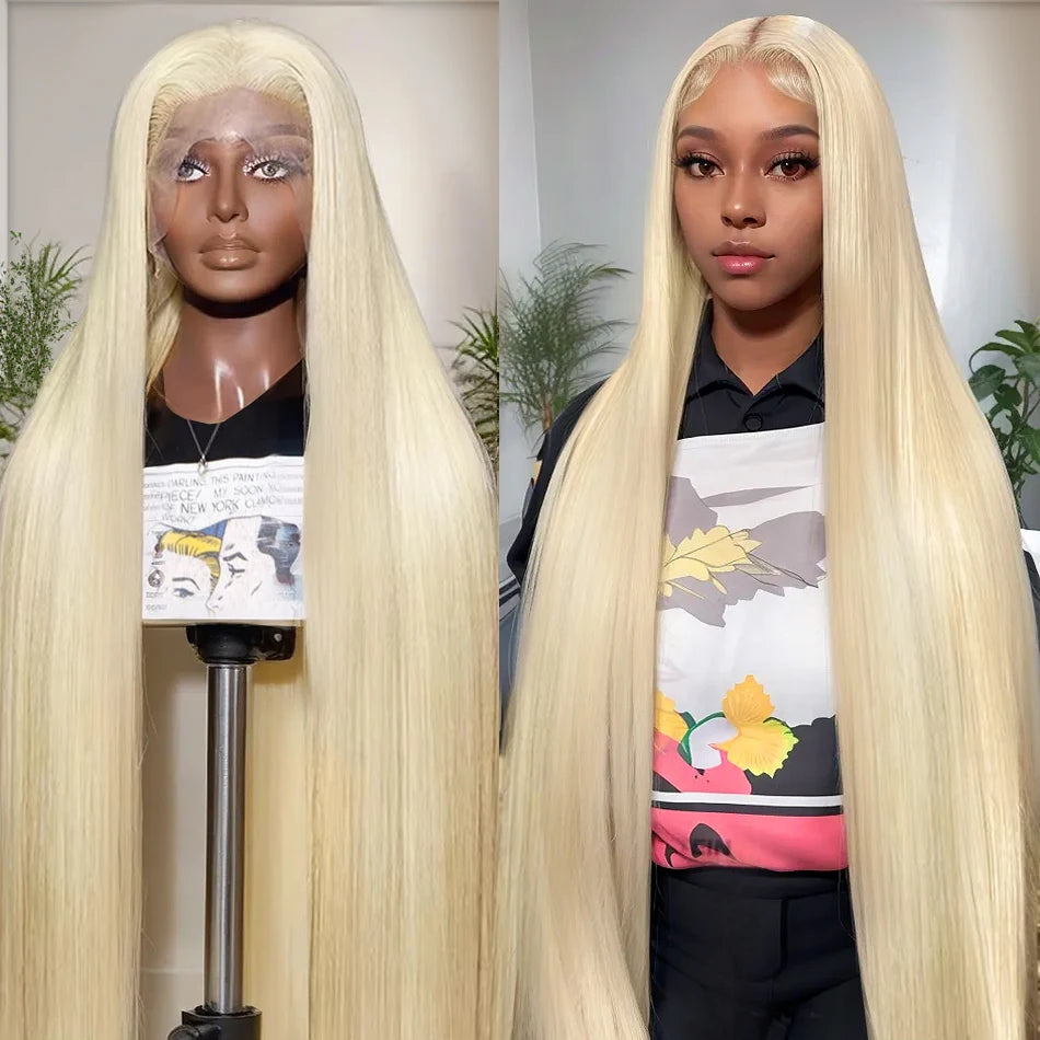 30 40 inch 613 Honey Blonde Straight 13x4 Lace Front Wigs Human Hair Glueless 5x5 Closure Brazilian Hd 13x6 Front Wig PrePlucked