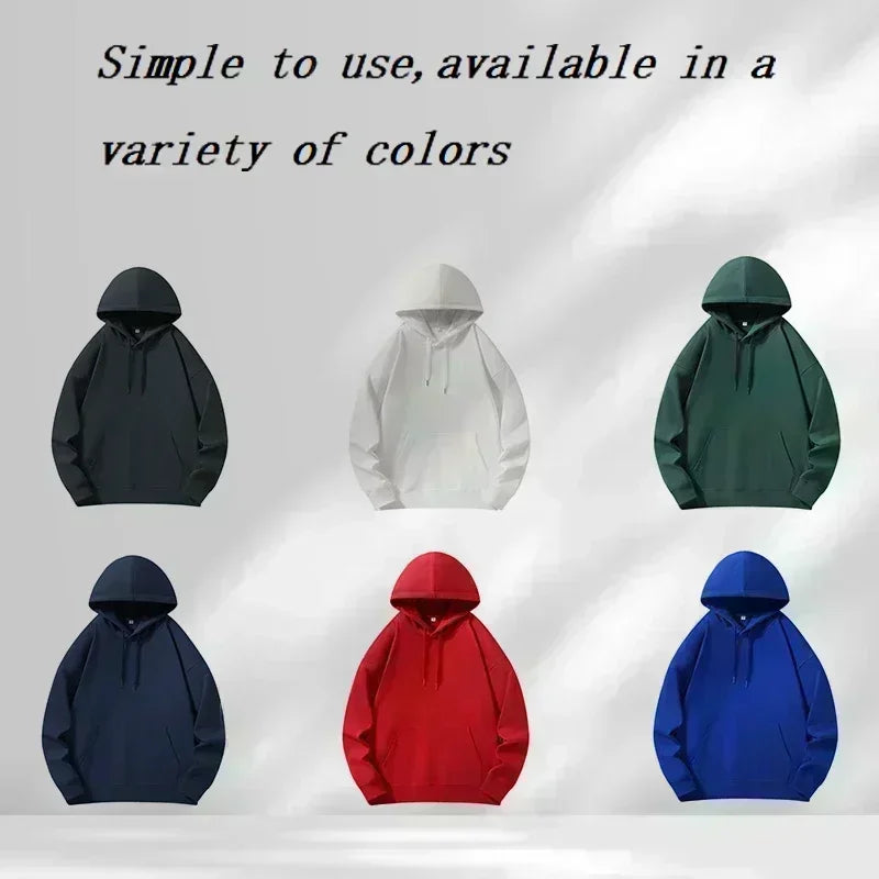 Y2K Man Clothing Daily Casual Fashion Personality Long Sleeve Hooded Advanced Classic Popular Solid Pattern Female Pullover