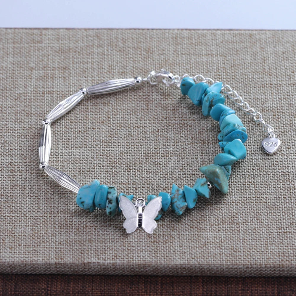 VENTFILLE 925 Sterling Silver Line Extremely fine Bracelet for Women Love Haert Bead Korean Ins Sweet Jewelry Gift Dropshipping