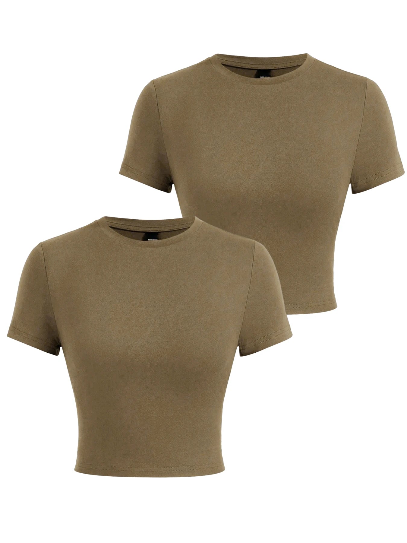 Y2K Woman Solid Crop Tops Short Sleeve High Elastic Viscose T-Shirt Soft O-Neck Sporty Tees Summer Street Fashion Female Clothes