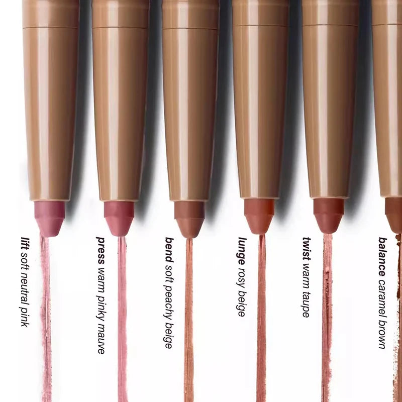 Fashion Skin Peptide Lip Shape Pen Lip  Liner Long Lasting Lip Tint Pencil Pen Makeup Lipstick Powder Gloss Woman  Cosmetic