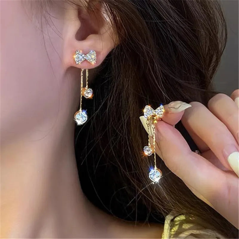 WUKALO 2024 New Elegant Gold Color Heart Pearl Stud Earrings Korean Fashion Jewelry For Woman Girls Accessories Wholesale