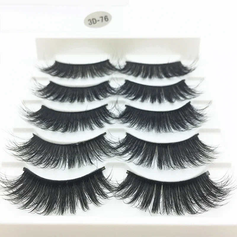 10/2 Pairs Mink Eyelashes Natural 3D Lashes Faux Cils Makeup Dramatic False Eyelashes Wholesale Eyelash Extension Makeup Tools