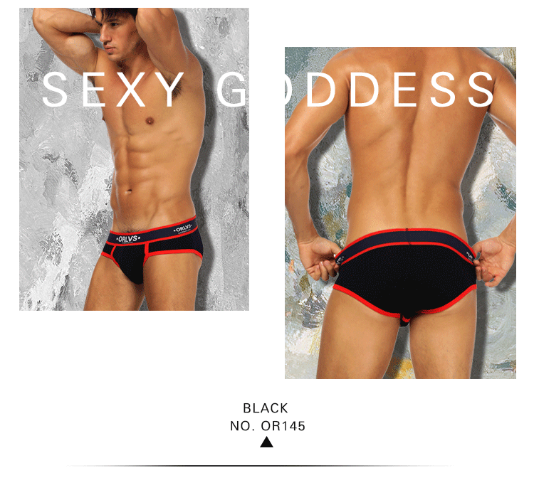 ORLVS New Cotton Comfortable Mens Briefs Underwear Shorts Male Underwear Sexy Gay Men Underwear Bikini Men Briefs Underwear Man