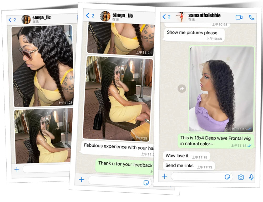 Deep Wave Frontal Wig Human Hair 13x4 Curly Human Hair Wig Transparent  Lace Wig 13x6 Water Wave Wigs 180 Density