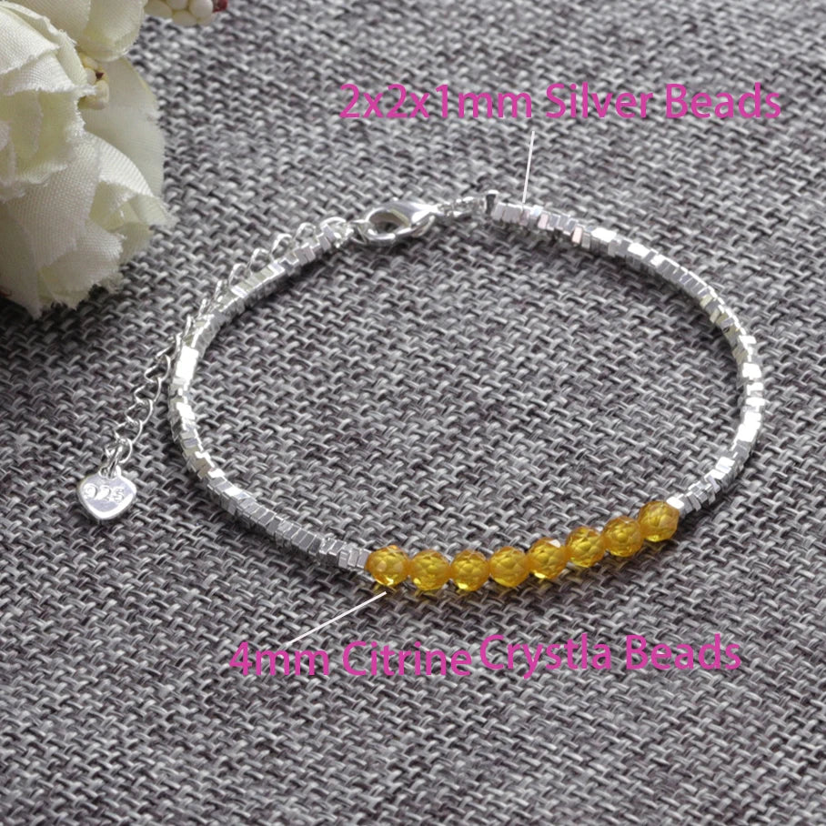 VENTFILLE 925 Sterling Silver Zircon Love Heart Bracelet For Women Bowknot Stars Bead Snake Bone Chain Jewelry Gift Dropship