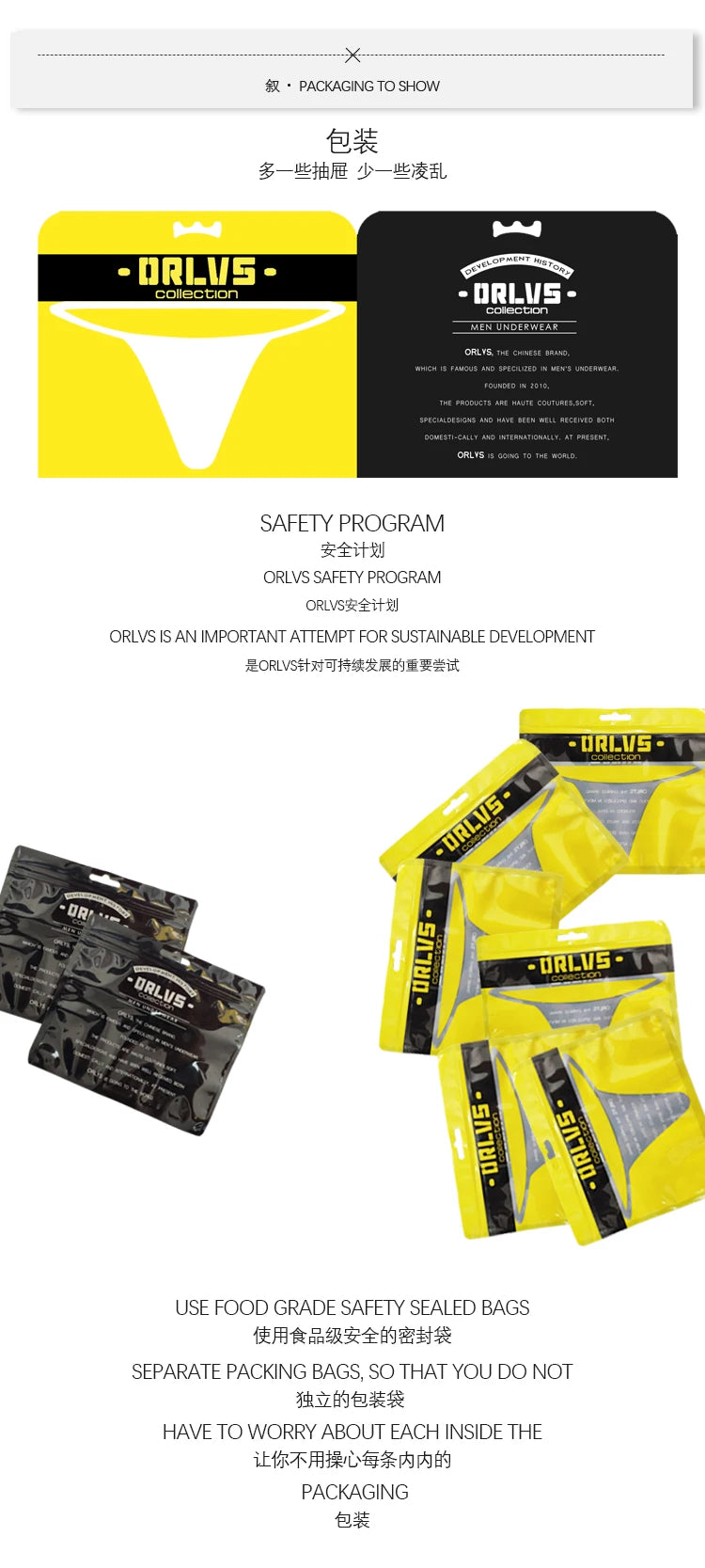 ORLVS New Cotton Comfortable Mens Briefs Underwear Shorts Male Underwear Sexy Gay Men Underwear Bikini Men Briefs Underwear Man