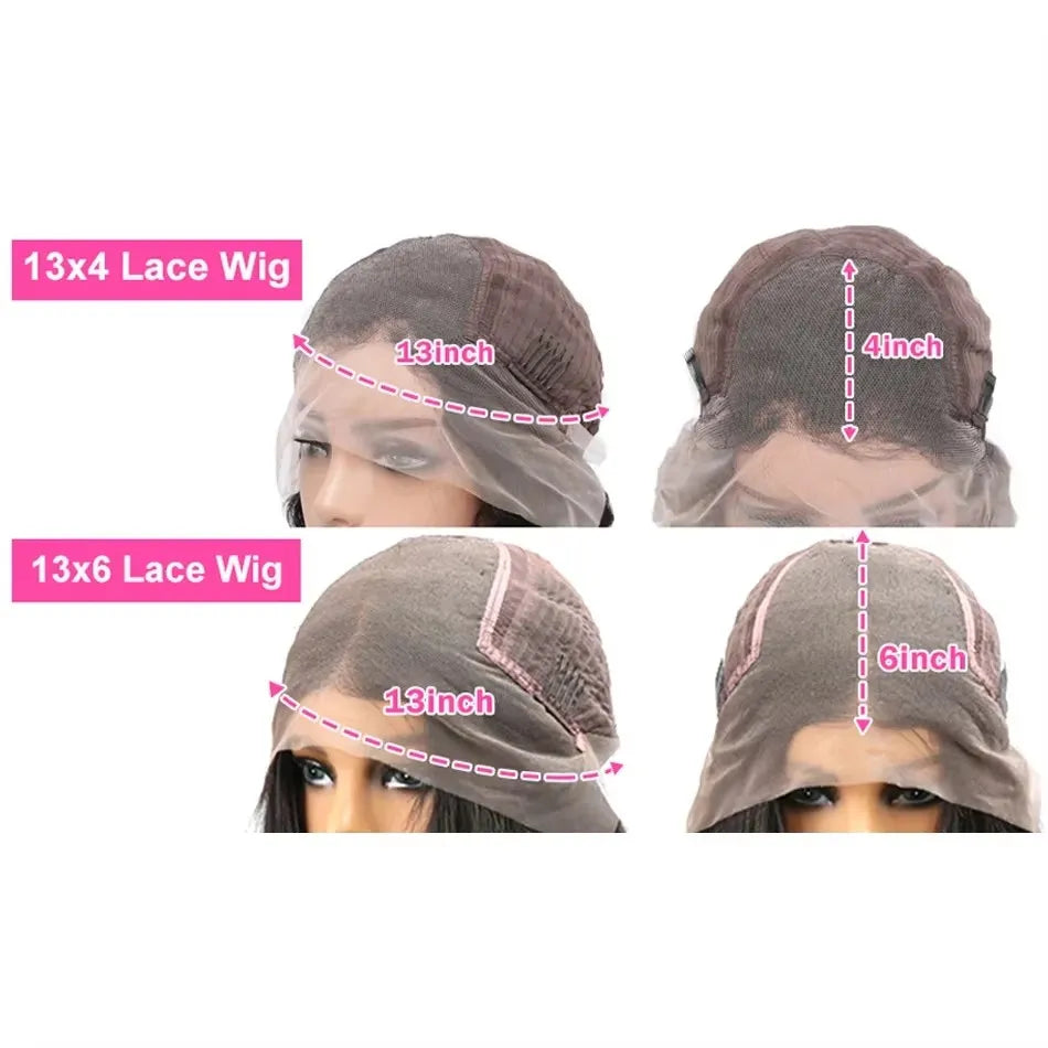 220 Density 30 Inch 1B/30 Black Brown Body Wave Lace Front Human Hair Wigs Colored Highlight 13x6 HD Lace Frontal Wig Human Hair